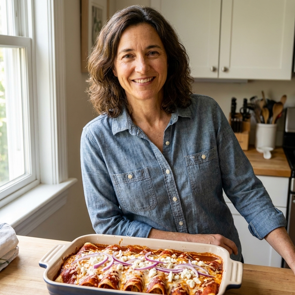 Authentic Chicken Enchiladas Rojas