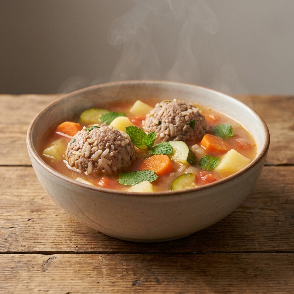 Sopa de Albóndigas